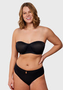 Bella Sheer Mesh Unlined Underwire Strapless Balconette Bra-9