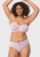 Bella Sheer Mesh Unlined Underwire Strapless Balconette Bra-4