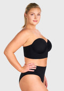 Daisy Smooth Lace Lightly Padded Longline Underwire Strapless Balconette Bra-18