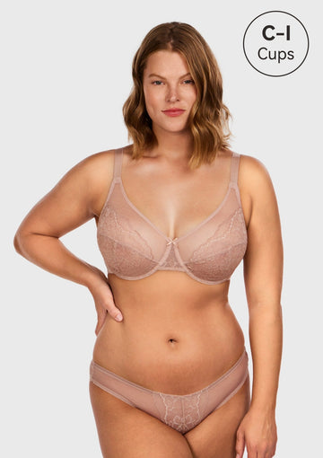 Braveaf Enchante Pink Lace Underwire Bra