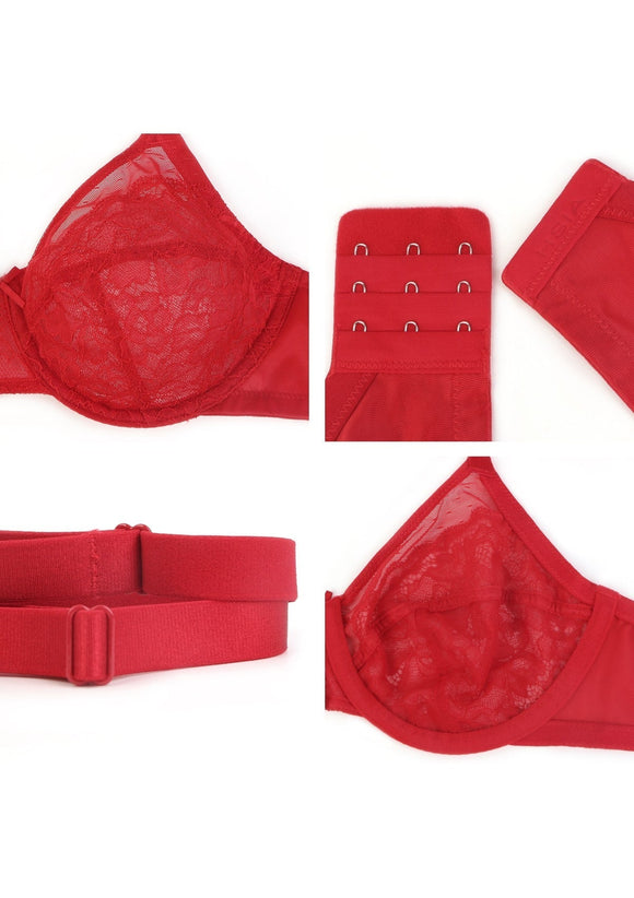 Braveaf Enchante Pink Lace Underwire Bra