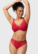 Braveaf Enchante Pink Lace Underwire Bra-21