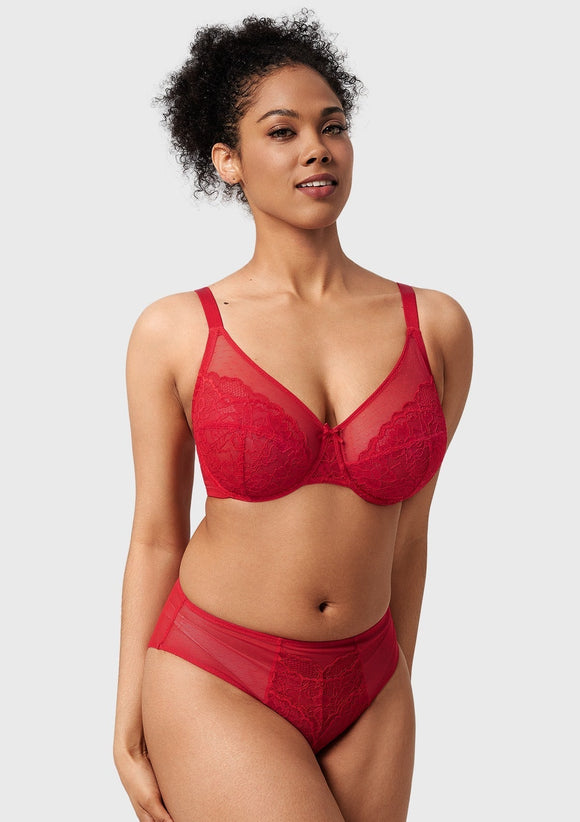 Braveaf Enchante Pink Lace Underwire Bra