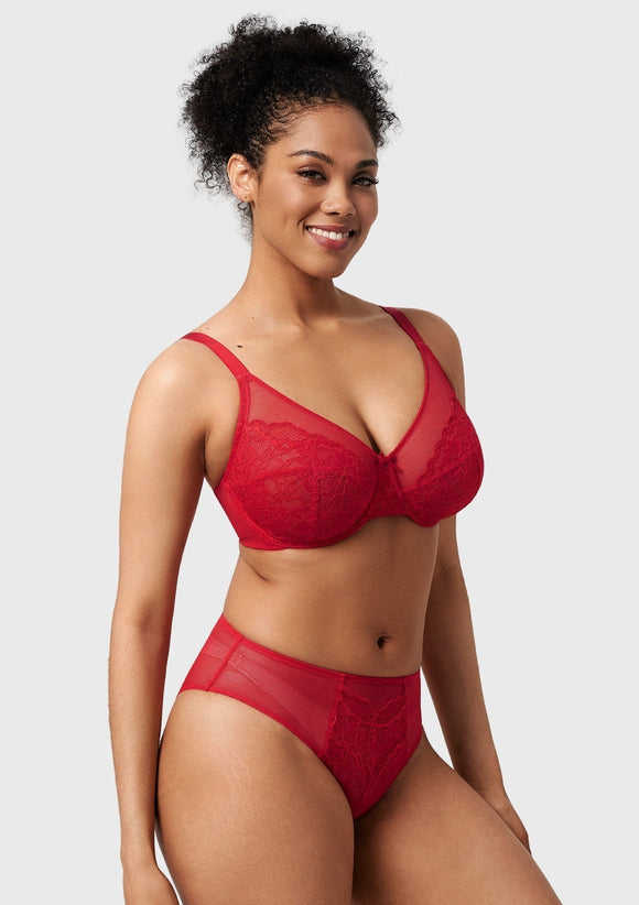 Braveaf Enchante Pink Lace Underwire Bra