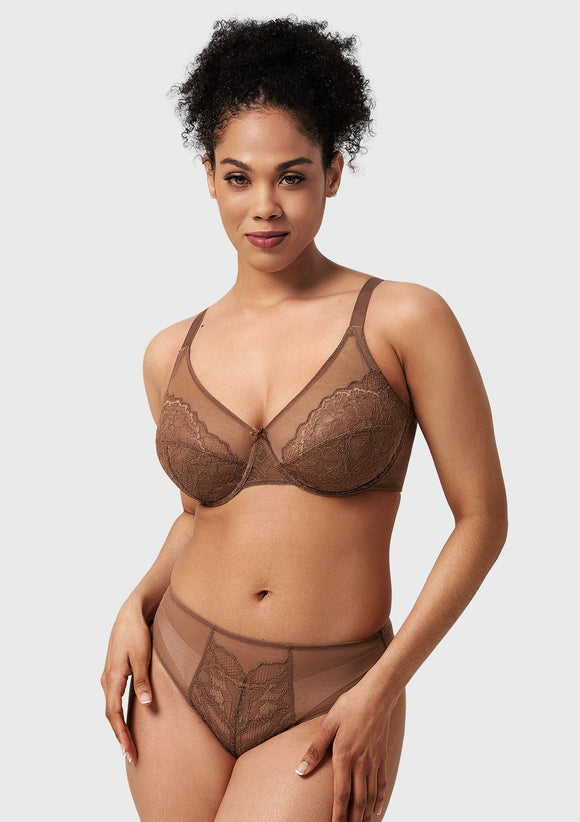 Braveaf Enchante Pink Lace Underwire Bra