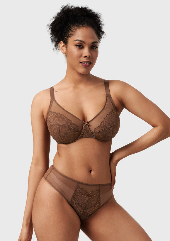 Braveaf Enchante Pink Lace Underwire Bra
