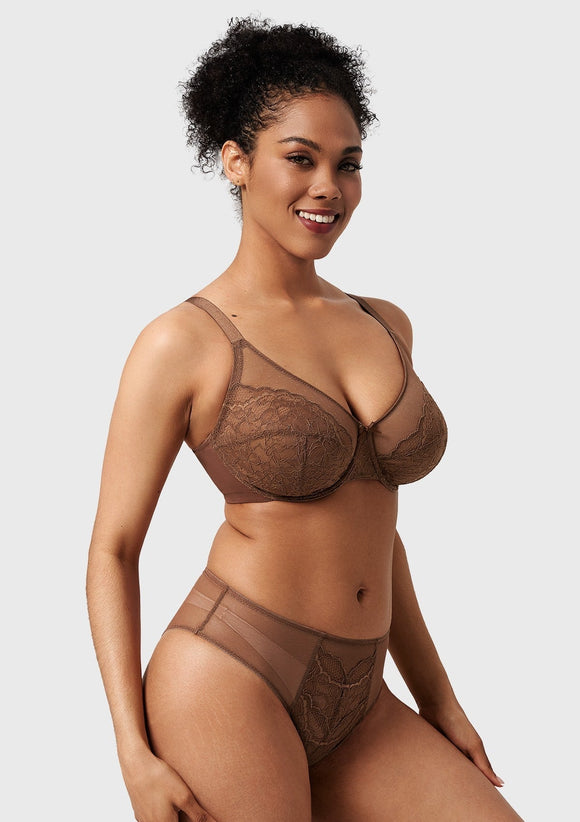 Braveaf Enchante Pink Lace Underwire Bra