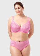 Bramela Pearl Shimmer Unlined Plus Size Full Coverage Underwire Comfortable Bra-2