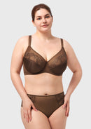 Bramela Pearl Shimmer Unlined Plus Size Full Coverage Underwire Comfortable Bra-9
