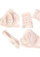 Braveaf Pearl Shimmer Unlined Plus Size Full Coverage Underwire Comfortable Bra-21