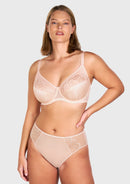 Braveaf Pearl Shimmer Unlined Plus Size Full Coverage Underwire Comfortable Bra-16