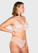 Braveaf Pearl Shimmer Unlined Plus Size Full Coverage Underwire Comfortable Bra-18