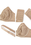 Braveaf Pearl Shimmer Unlined Plus Size Full Coverage Underwire Comfortable Bra-14