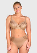 Braveaf Pearl Shimmer Unlined Plus Size Full Coverage Underwire Comfortable Bra-8