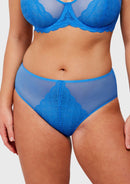 Mermaid High-Rise Azure Sky Lace Brief Underwear-1