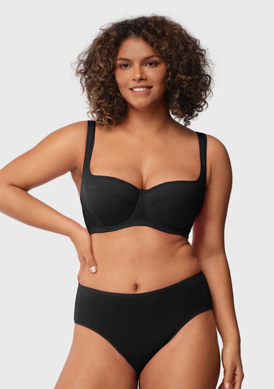 Starry Night Lightly Lined Lightly Padded Plus Size Balconette Bra