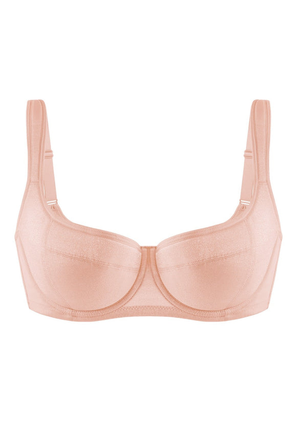 Starry Night Lightly Lined Lightly Padded Plus Size Pink Balconette Bra