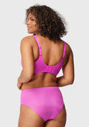 Starry Night Lightly Lined Lightly Padded Plus Size Pink Balconette Bra-10