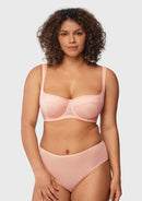 Starry Night Lightly Lined Lightly Padded Plus Size Pink Balconette Bra-14
