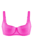 Starry Night Lightly Lined Lightly Padded Plus Size Pink Balconette Bra-12