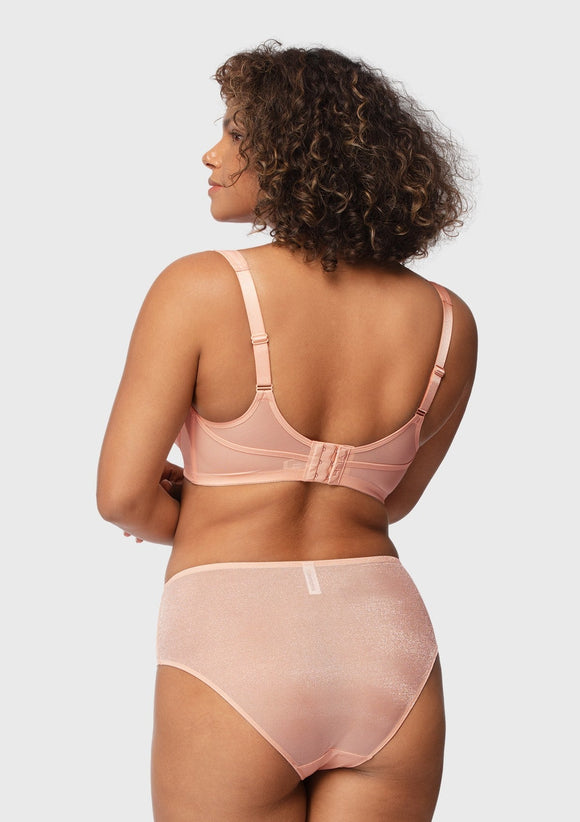 Starry Night Lightly Lined Lightly Padded Plus Size Pink Balconette Bra