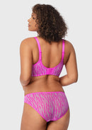 Zebra Wild Unlined Underwire Mesh Bra-17