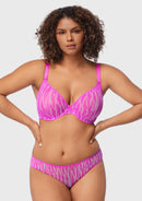 Zebra Wild Unlined Underwire Mesh Bra-18
