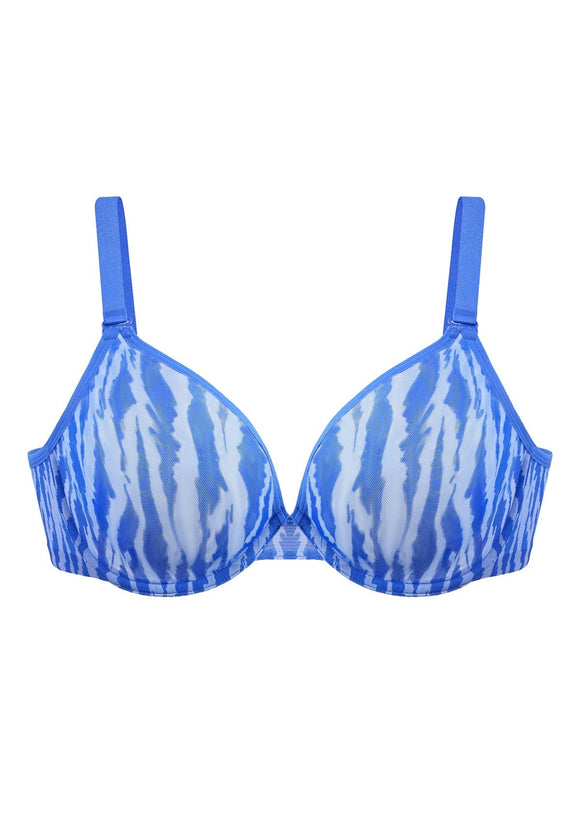 Zebra Wild Unlined Underwire Mesh Bra
