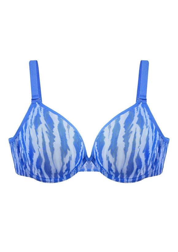 Zebra Wild Unlined Underwire Mesh Bra