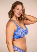 Zebra Wild Black Unlined Underwire Mesh Bra-9
