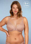 Braveaf Enchante Pink Lace Underwire Bra-3