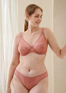 Braveaf Enchante Pink Lace Underwire Bra-13