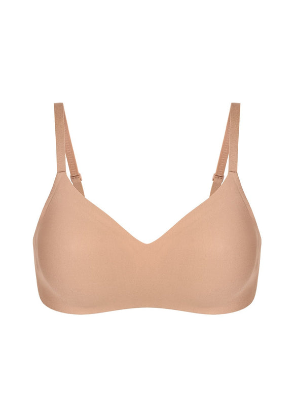 Braveaf Ada Buttery Soft V-Neck Wireless Comfortable Bra No Underwire Supportive T-shirt Push Up Bralettes Plunge Seamless