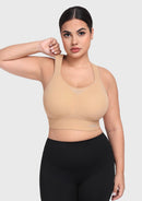 Bramela FlexCore High Impact Racerback Sports Bra Adjustable Support Full Coverage Fit-10