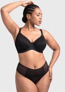 Bramela Willa Wave Plus Size Breathable Mesh Unlined Non-padded Full Coverage Underwire Bra-7