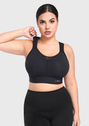 Bramela FlexCore High Impact Racerback Sports Bra Adjustable Support Full Coverage Fit-1