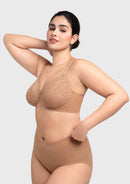 Braveaf Auri Seamless Lace Support Bra Full Coverage Underwire Comfort Fit-4