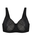 Braveaf Skylark Breathable Lightweight Supportive Jacquard Mesh Wide Strap 3/4 Cup Comfort Bra-12