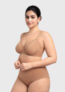 Braveaf Auri Seamless Lace Support Bra Full Coverage Underwire Comfort Fit-5