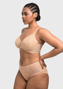 Bramela Willa Wave Plus Size Breathable Mesh Unlined Non-padded Full Coverage Underwire Bra-13
