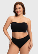 Wireless Plus Size Strapless Bra with Non-Slip Silicone & Moisture-Wicking Cups-6