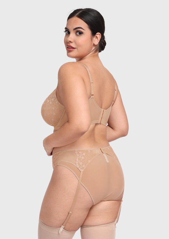 Bramela Renna Holiday Edit Embroidery Pink Lace Underwire Bra