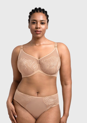 Bramela Luxe Bloom Plus Size Unlined Underwire Bra