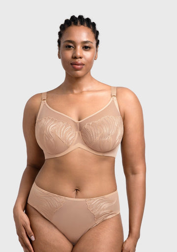 Braveaf Luxe Bloom Plus Size Unlined Underwire Bra