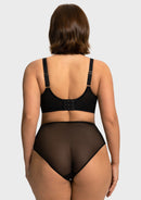 Braveaf Petalia Plus Size Seamless Lace Underwire Balconette Demi No Padded Bra with High Elastic Fabric Delicate Lace Trim Cutout & Adjustable Straps-14