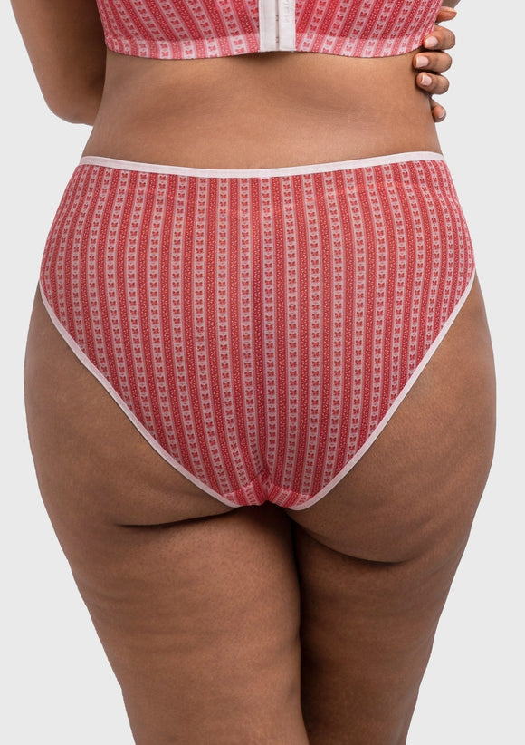 Braveaf Christmas Holiday Edit Printed Mesh Panty Breathable Soft Full Coverage Comfort Fit