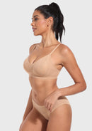 Wireless Seamless Comfort Bralette Full Coverage V-neck for Backless-8