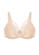 Bramela Renna Holiday Edit Embroidery Pink Lace Underwire Bra-11
