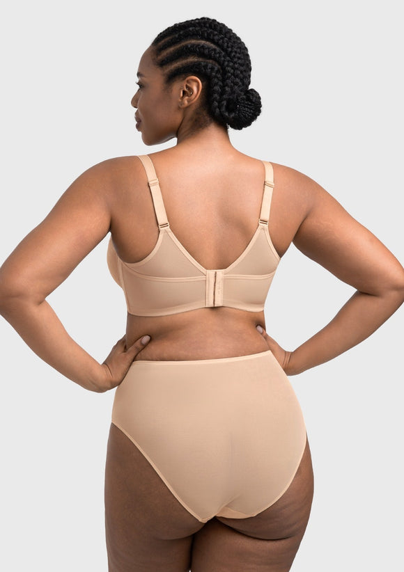 Bramela Willa Wave Plus Size Breathable Mesh Unlined Non-padded Full Coverage Underwire Bra