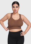 Bramela FlexCore High Impact Racerback Sports Bra Adjustable Support Full Coverage Fit-5